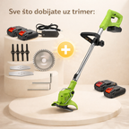 Aku trimer za travu sa 2 baterije
